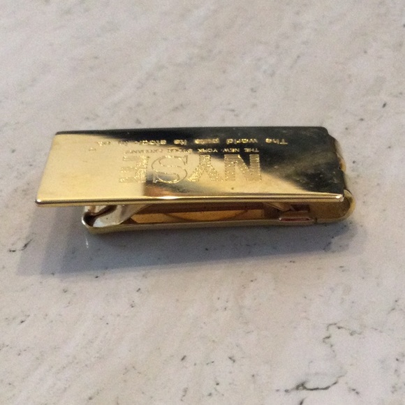 Money Clip NYSE Vintage The New York Stock Exchange Gold Tone Credit Cards NY - Picture 5 of 16